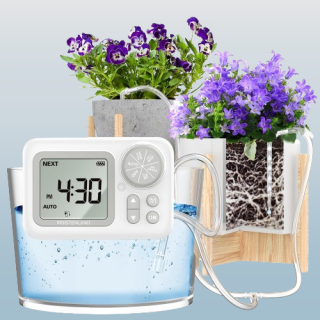 Kit automático de riego por goteo con temporizador de agua programable digital