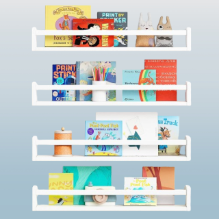 Estanteria de pared de 24 pulgadas para dormitorio de ninos