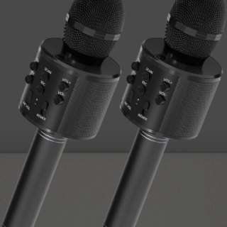 Paquete de 2 micrófonos de karaoke inalámbrico Bluetooth