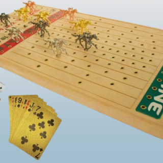 Juego de mesa original de carreras de caballos de metal