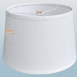 Juego de 2 pantallas dobles de tela para lámpara