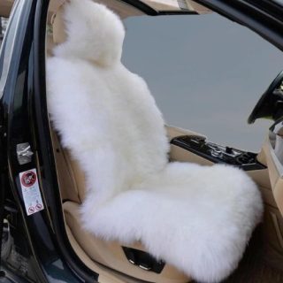 Funda de asiento de automovil de oveja australiana genuina