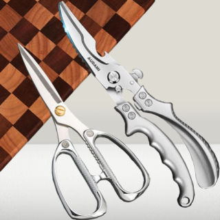 Tijeras de cocina 2 unidades de acero inoxidable