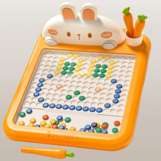 Tablero de dibujo magnético para niños color naranja