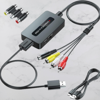 Convertidor RCA a HDMI con cable HDMI AV compuesto