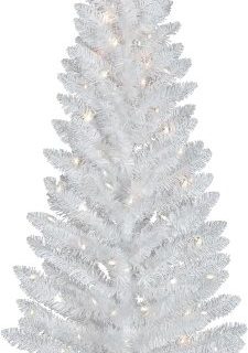 Arbol de Navidad artificial de 4 pies color blanco