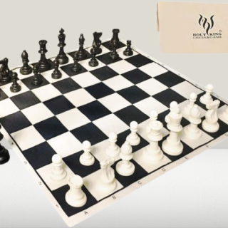 Juego de tablero de ajedrez de tela de torneo de 19 pulgadas