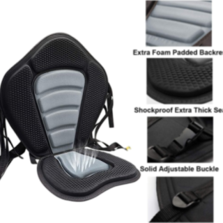 Asiento de kayak Asiento de canoa acolchado de lujo Respaldo
