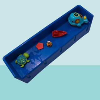 Area de estante de juego de proteccion contra salpicaduras