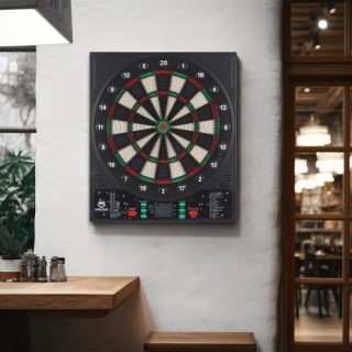 Electronic Dart Board Cabinet Set
