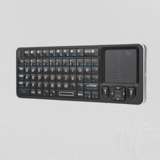 Mini teclado Bluetooth retroiluminado 2.4 GHz