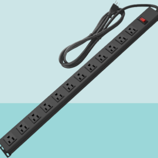 Regleta de alimentacion de metal para montaje en pared