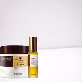Combo de Tratamiento Capilar 16.9fl.oz  y Aceite de Argan Marroquí 1.69fl.oz  Marca Karseell