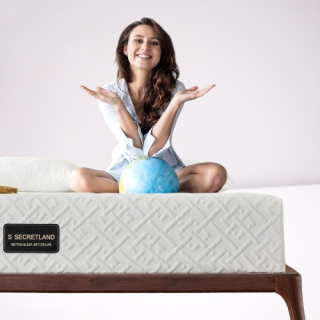 Colchón de espuma viscoelástica de gel refrescante en una cajeta tamaño twin