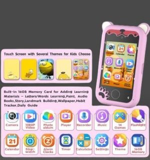 Teléfono inteligente para niños para niñas de 6 AÑOS – color rosa