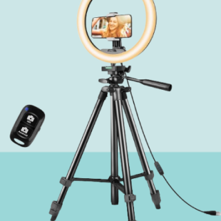 Anillo de luz de 12 pulgadas con soporte para tripode