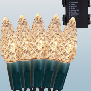 Cadena de luces de Navidad 50 luces LED de 17 pies