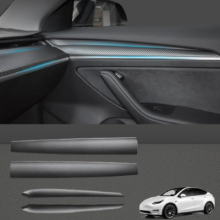 Cubierta del tablero de fibra de carbono y puerta delantera