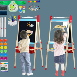 Caballete de arte ajustable con accesorios de pintura