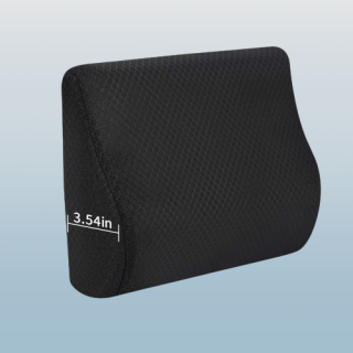 Cojín de apoyo lumbar de espuma viscoelástica para asiento de automovil