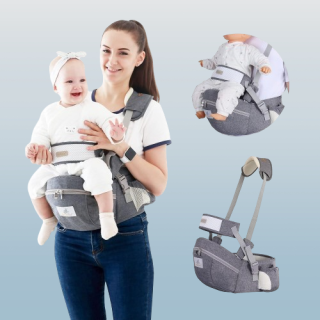 Asiento de cadera para bebé gris oscuro