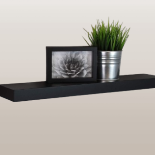 Cornisa de pared Negro 24 – pulgadas