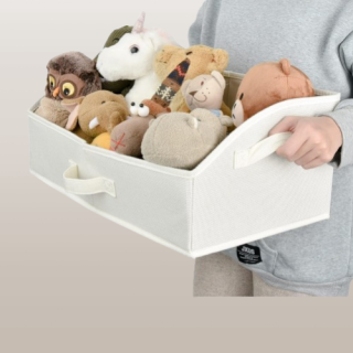 Caja de almacenamiento plegable de tela