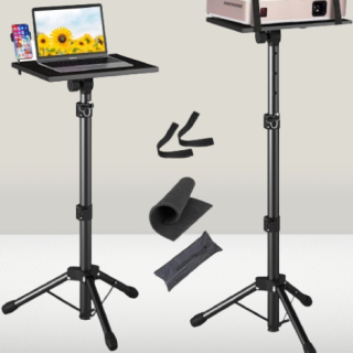 Trípode para proyector de 23.5 a 46.5 pulgadas de altura ajustable