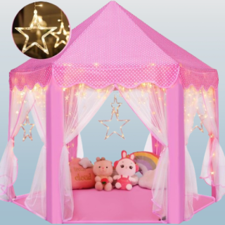 Tienda de campaña para niñas 55 x 53&ampquot con luces de estrella