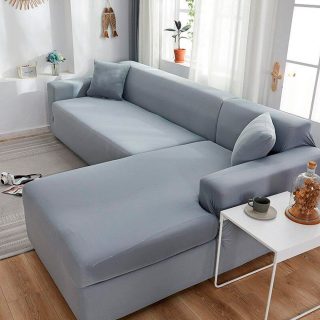 Protector de Sofá en L funda ajustable Gris Derecho