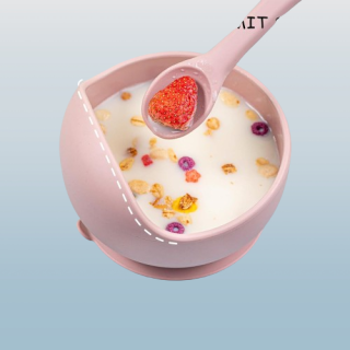 Juego de alimentacion de silicona para bebes