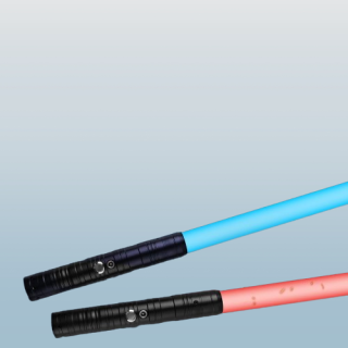 Paquete de 2 sables de luz RGB de 15 colores Metal Hilt FX