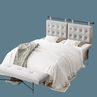 Cabecera para montar en la pared tamano King