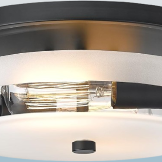 Lampara de techo de montaje empotrado con pantalla de vidrio