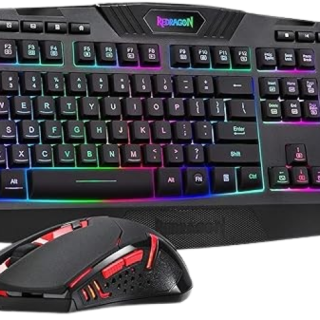Combo de teclado y mouse para juegos de PC: incluye teclado