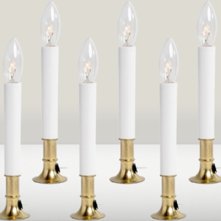 Lámpara de vela eléctrica sensor de atardecer a amanecer