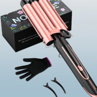 Plancha rizadora de 3 barriles