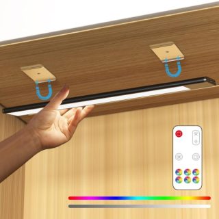 Luces LED RGB para debajo del gabinete color negro