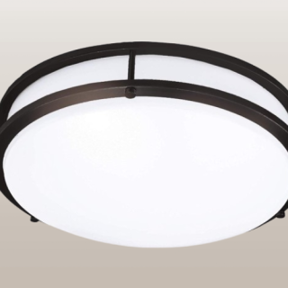 Elegante lampara de techo de montaje empotrado.