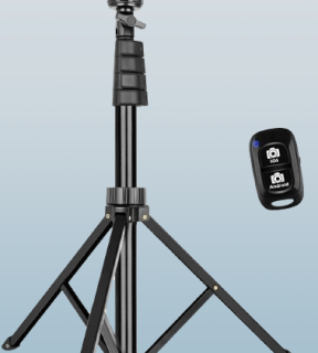 Soporte extensible para teléfono celular con control remoto