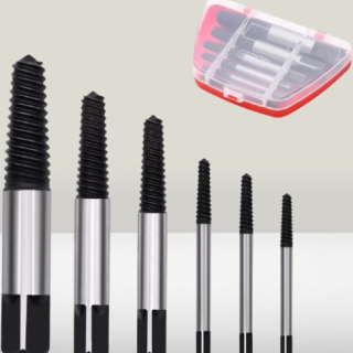 Juego de extractores de tornillos dañados 6 unidades