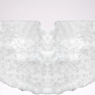 Falda de árbol de Navidad de 30 pulgadas terciopelo blanco