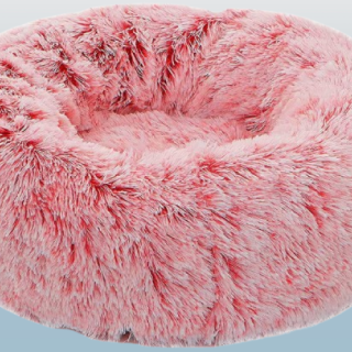 Cama afelpada para mascotas color Rosa