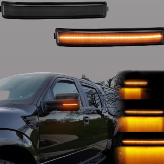 Luces intermitentes para espejo lateral, conjunto LED compatible con F150 2009-2014/para Mark LT 2010-2014