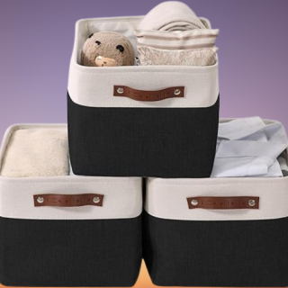 Cestas pequenas de almacenamiento de tela