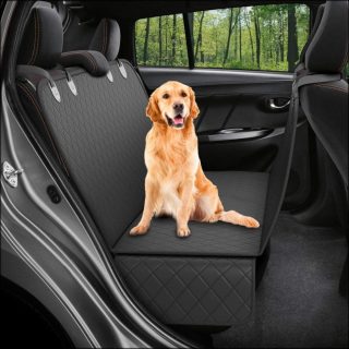 Protector Impermeable para Asiento trasero o Baúl del Carro 3 en 1 Negro.