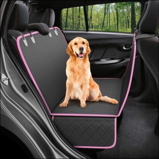 Protector Impermeable para Asiento trasero o Baúl del Carro 3 en 1 Rosado.