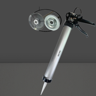 Pistola para calafatear salchichas