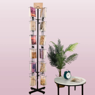 Soporte portatil para tarjetas de felicitacion 48 bolsillos