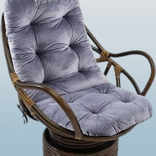 Big Hippo Cojín giratorio de sarga sólida